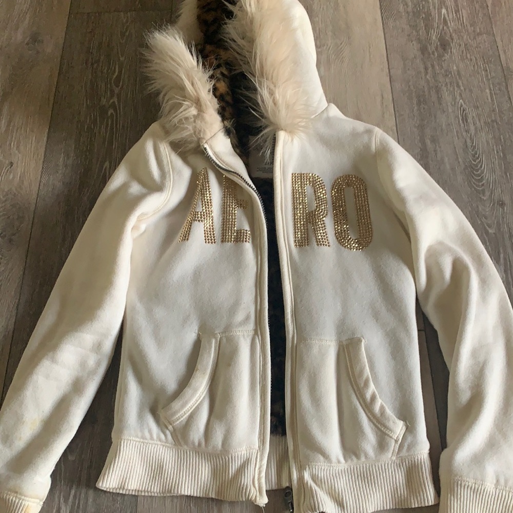 Aeropostale fuzzy jacket